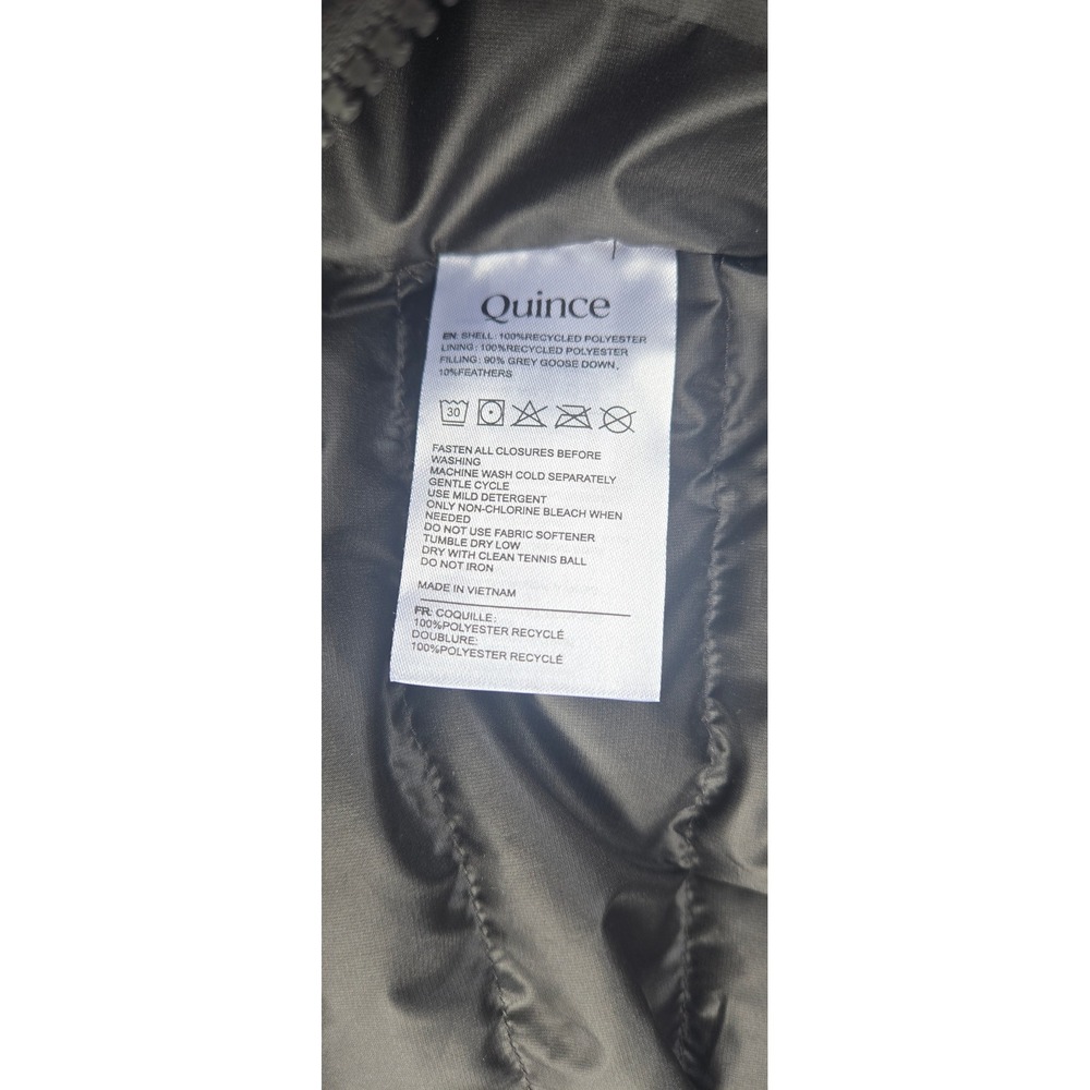 Quince Lightweight Packable Down Puffer Jacket Bl… - image 6